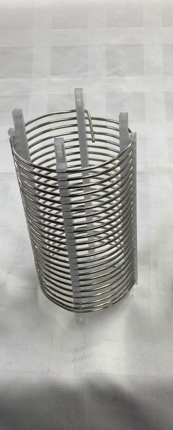 Inductor, 8 gauge wire, 7.5 inches overall length, 22 micro Henry’s nominal inductance